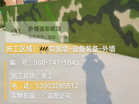 海淀 迷彩漆喷涂价格（按平方米计费）